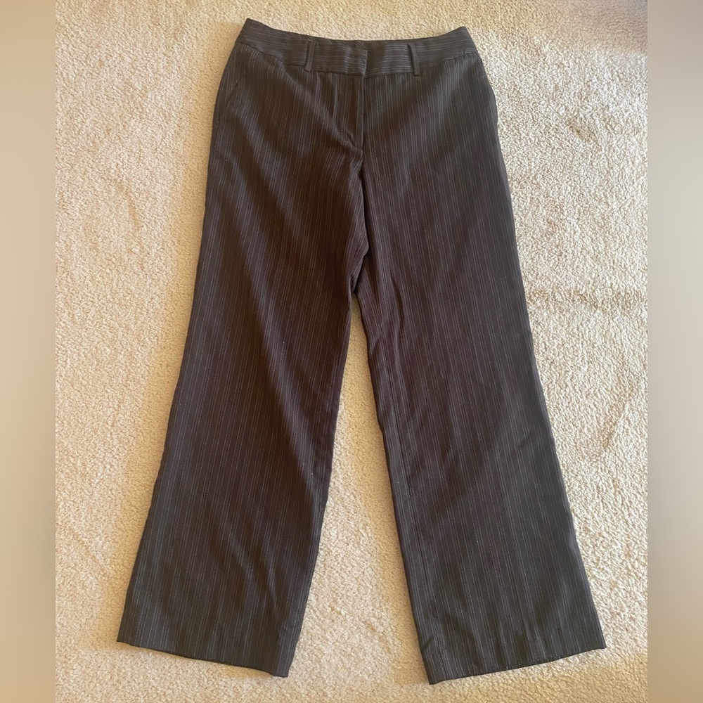Dark Coffee Color Stripped Pants